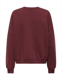 ONLY KOGLINDA LIFE L/S BEAR O-NECK BOX SWT Style No. 15367280 Color: Cabernet New York Teddy