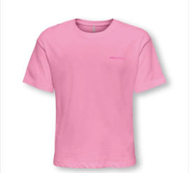 ONLY KOGRUTH SUN LIFE S/S TOP BOX CS JRS Style No. 15375849 Colour: Begonia Pink Back Sunbeam
