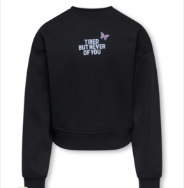 ONLY KOGHIMA L/S O-NECK PRINT SWT Style No. 15385204 Colour: Black Crew Tired
