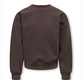ONLY KOGSWEAT L/S BACK/SLEEVE PRINT SWT NOOS Style No. 15380034 Colour: Coffee Bean Birch/Houston