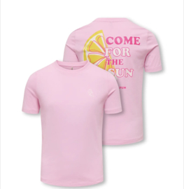 ONLY KOGBOLETTE LIFE S/S TOP JRS Style No. 15371458 Colour: Sweet Lilac Sun