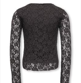 ONLY KOGLEIKA LS LACE TOP JRS NOOS Style No. 15379472 Colour: Black Coffee