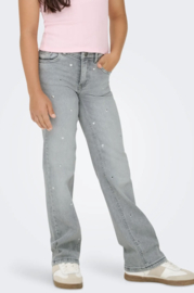 ONLY KOGJUICY HW HEART WIDE LEG REA707 DNM Style No. 15362579 Color: Medium Grey Denim