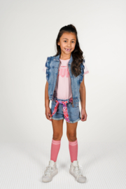 B.Nosy Missy knee socks Y502-5903 287 Geranium pink