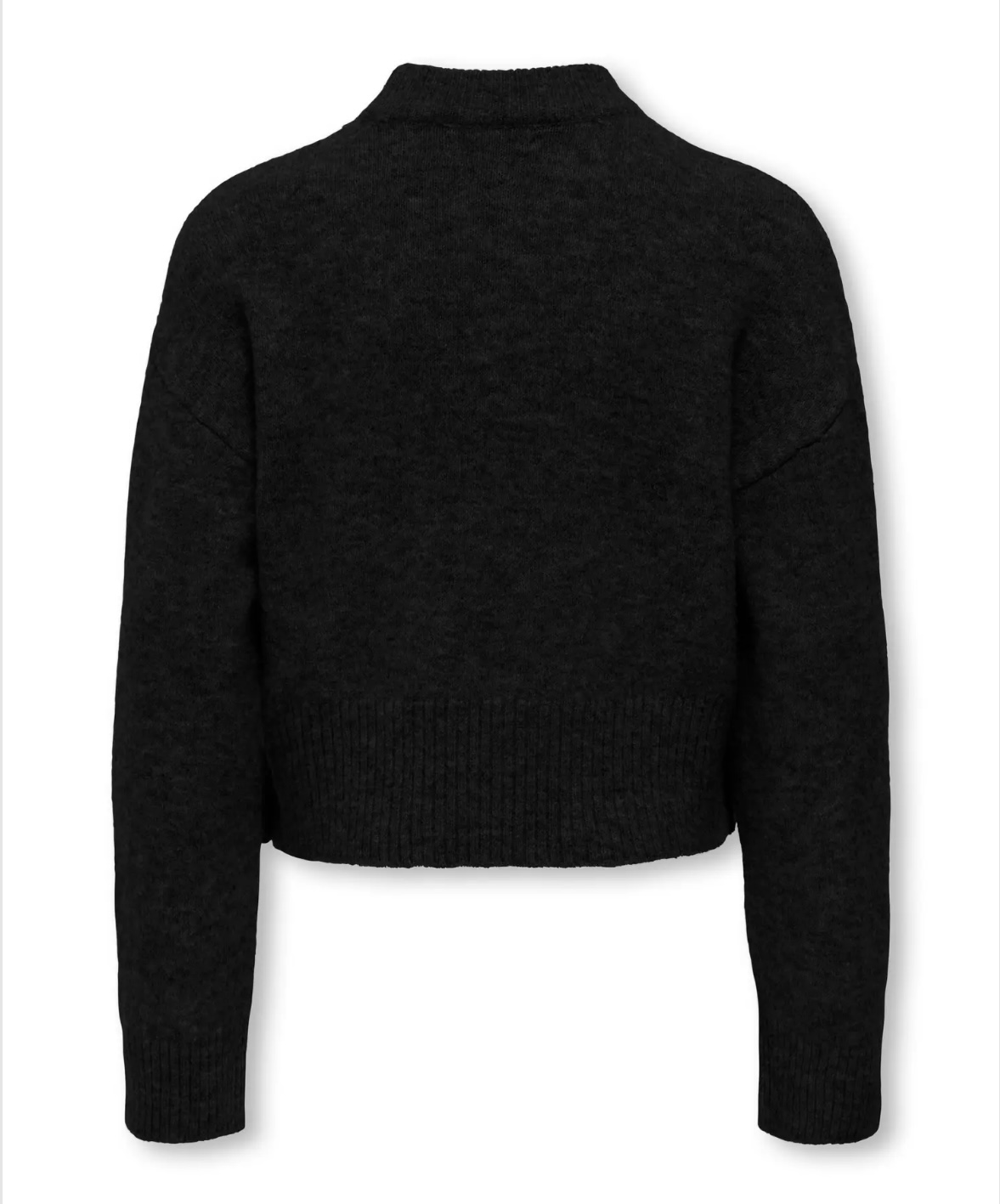 ONLY KOGRENE LIFE LS BUTTON O-NECK CP KNT Style No. 15352242 BLACK