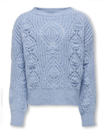 ONLY Kogrosetta glitter cashmere blue