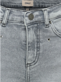 ONLY KOGJUICY HW HEART WIDE LEG REA707 DNM Style No. 15362579 Color: Medium Grey Denim