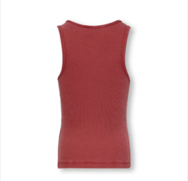 ONLY KOGJILLY EMB WASHED TANK TOP JRS Style No. 15373005 Colour: Barbados Cherry Strawberry/EMB