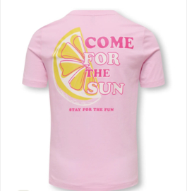 ONLY KOGBOLETTE LIFE S/S TOP JRS Style No. 15371458 Colour: Sweet Lilac Sun