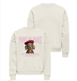 ONLY KOGBILA L/S OVZ PRINT O-NECK SWT NOOS Style No. 15357903 Colour: Tofu Paws