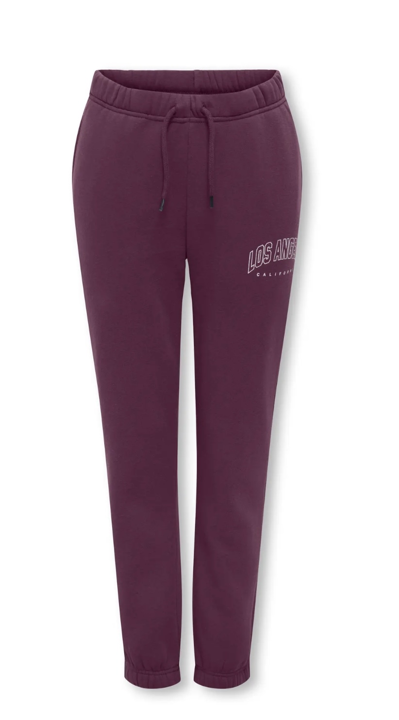 ONLY KOGSWEAT PANTS STATEMENT CP SWT Style No. 15353356 WINE ROOD