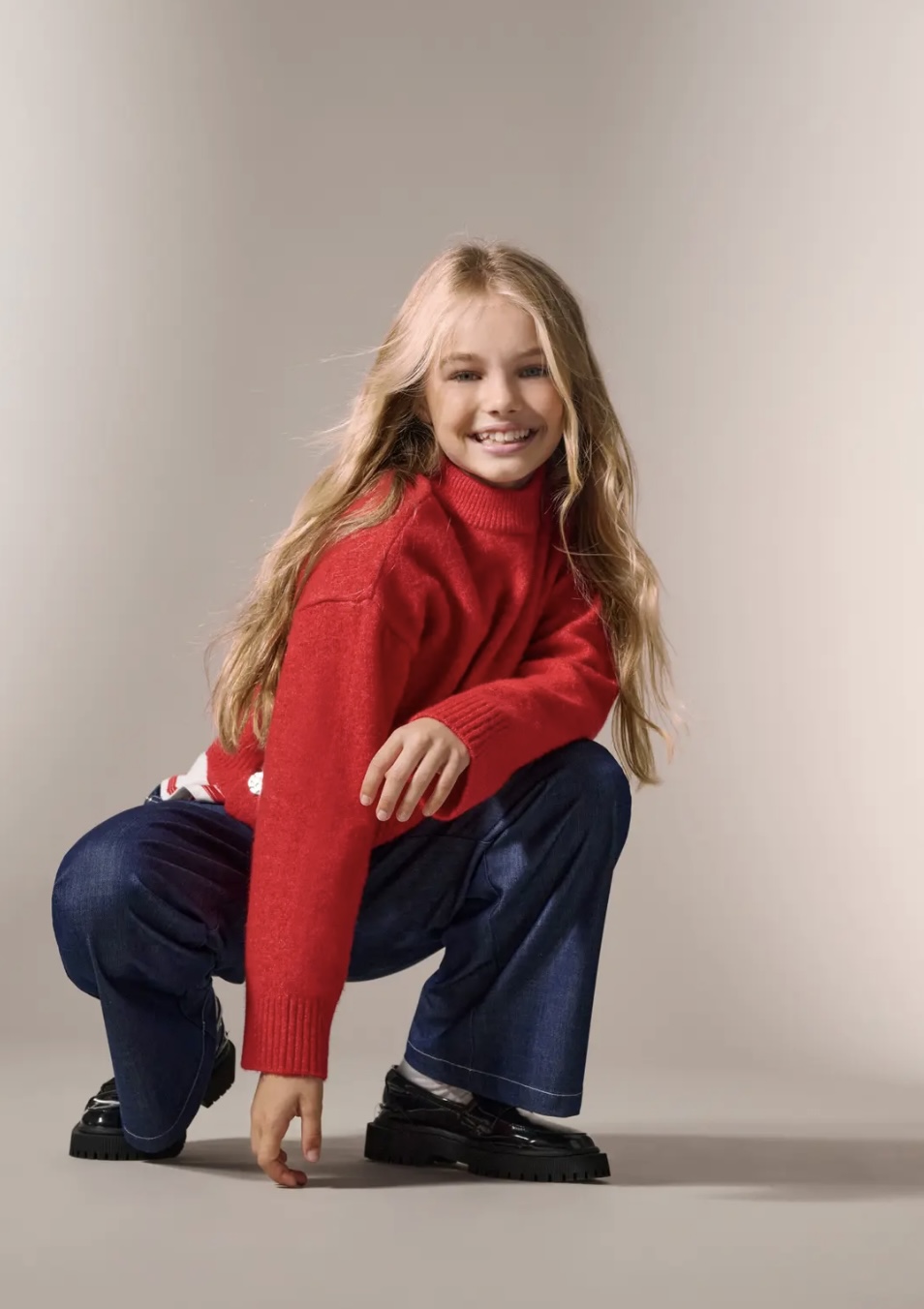 ONLY KOGRENE LIFE LS BUTTON O-NECK CP KNT Style No. 15352242 RED