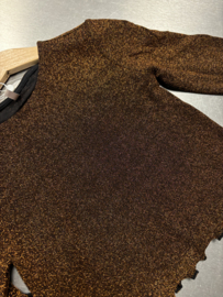 Only Kogqueen glitter pant bronze