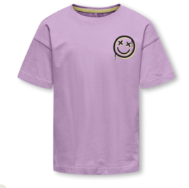 Only KOGJOY LIFE O-NECK SS TOP JRS BACKPRINT
