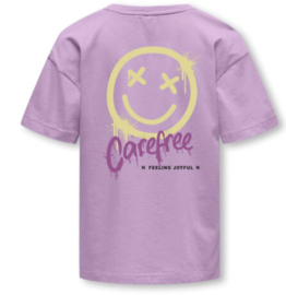 Only KOGJOY LIFE O-NECK SS TOP JRS BACKPRINT