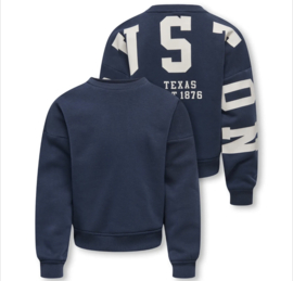 ONLY KOGSWEAT L/S BACK/SLEEVE PRINT SWT NOOS Style No. 15380034 Colour: Night Sky Birch/Houston