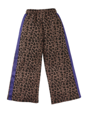 Z8 kids  wide leg broek Ameera met panterprint bruin