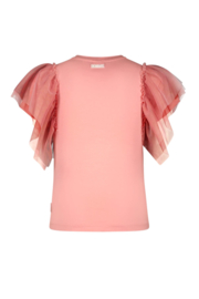 B.Nosy Tora t-shirt with mesh sleeves Y502-5412  287 Geranium pink
