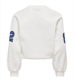 ONLY KOGCOLETTA L/S V-NECK PRINT SWT Style No. 15362087 Color: Cloud Dancer Legendary