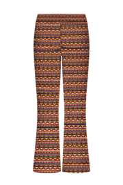 B-Nosy Bodyl flaired pants print allover Aztec