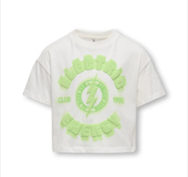 ONLY KOGDAPHNE LIFE S/S SHORT PRINTED TEE JRS Style No. 15347328 GROEN