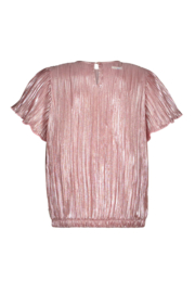 B.Nosy Brynn metallic plissé top Y502-5106 213 Coral blush