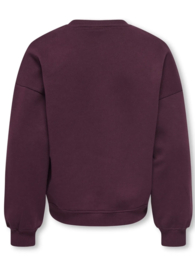 KOGKIKI LIFE L/S OVZ O-NECK STUD BRU SWT Style No. 15361472 Colour: Winetasting Vibes