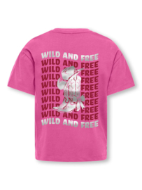 ONLY KOGEBBA WEST SS O-NECK LOOSE TOP JRS Fiji Flower Wild And Free