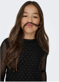 ONLY KOGJADA LIFE L/S RHINESTONE MESH TOP JRS Style No. 15361699 Colour: Black Silver Rhinestones