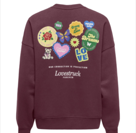 ONLY KOGHIMA L/S O-NECK PRINT SWT Style No. 15385204 Colour: Fig Crew Tired