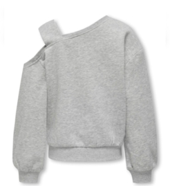 ONLY Kogseema licht grijs off shoulder