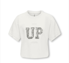 ONLY KOGSTELLA S/S PRINT JRS Style No. 15374871 Colour: Cloud Dancer Up / Tonal