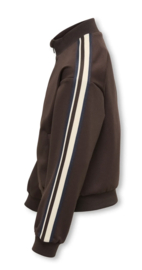 ONLY KOGWARM UP LIFE X TRACK ZIP JACKET PNT Style No. 15358863 Colour: Coffee Bean Panel White/Black/Coffee Bean