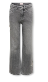 ONLY KOGJUICY HW WIDE LEO STAR DNM AKM Style No. 15380859 Colour: Medium Grey Denim