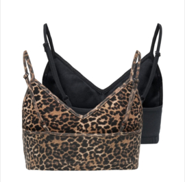 ONLY KOGLOLA 2-PACK PADDED TOP ACC  Style No. 15359396 Colour: Black 2-Pack Leo