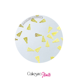 Glitter.Cakey - Mini Gold Sliced X-Mas Tree Charm