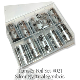CakesInc.Nails - Transfer Foil Set #021 'Silver Mystical Symbols' Negative Space