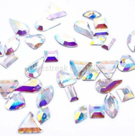 Bluestreak Crystals - Crystal AB Shapes Mix (Preciosa)