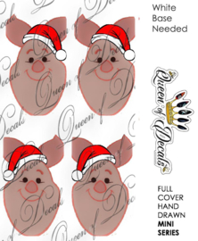 Queen of Decals - Christmas Piglet (Mini Series)