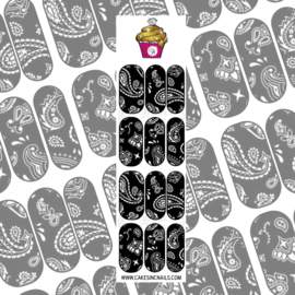 CakesInc.Nails - Black Bandana 'NAIL DECALS'