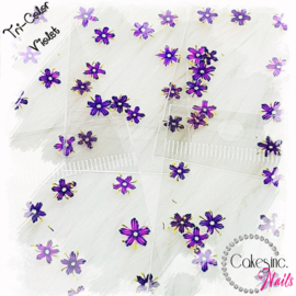 Arcoiris Flowers -  Violet - Tri Color