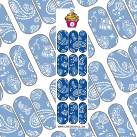 CakesInc.Nails - Bleu Bandana 'NAIL DECALS'