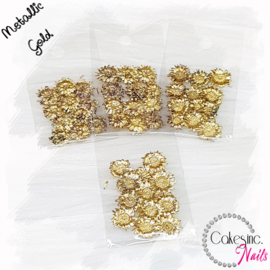 Mini Sunflowers - Gold - Metallic Color