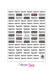 Glitter.Cakey - Black Supre Lux Stickers (CB-104)