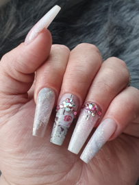 Queen of Decals - 'That' Pink & Grey Floral 'NEW RELEASE'