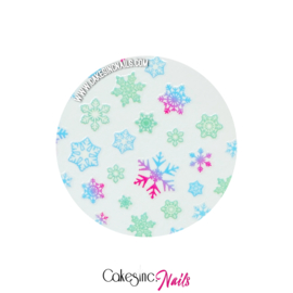 Glitter.Cakey - Glow in The Dark Snowflakes Sticker Sheet