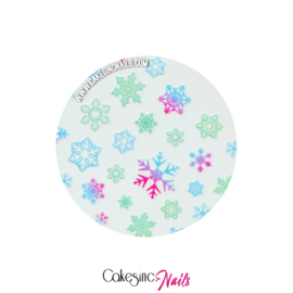 Glitter.Cakey - Glow in The Dark Snowflakes Sticker Sheet