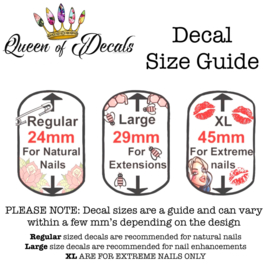 Queen of Decals - Ver-Sací  Black 'NEW RELEASE'