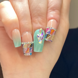 CakesInc.Nails - FF Neon Prints On 'NAIL DECALS'