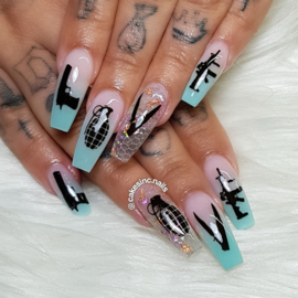 CakesInc.Nails - Love in Weapons 'NAIL DECALS'